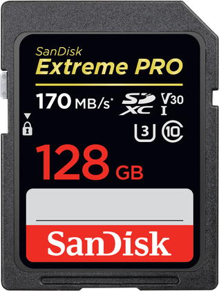 SanDisk 128GB SD Card SDXC UHS-I Extreme Pro