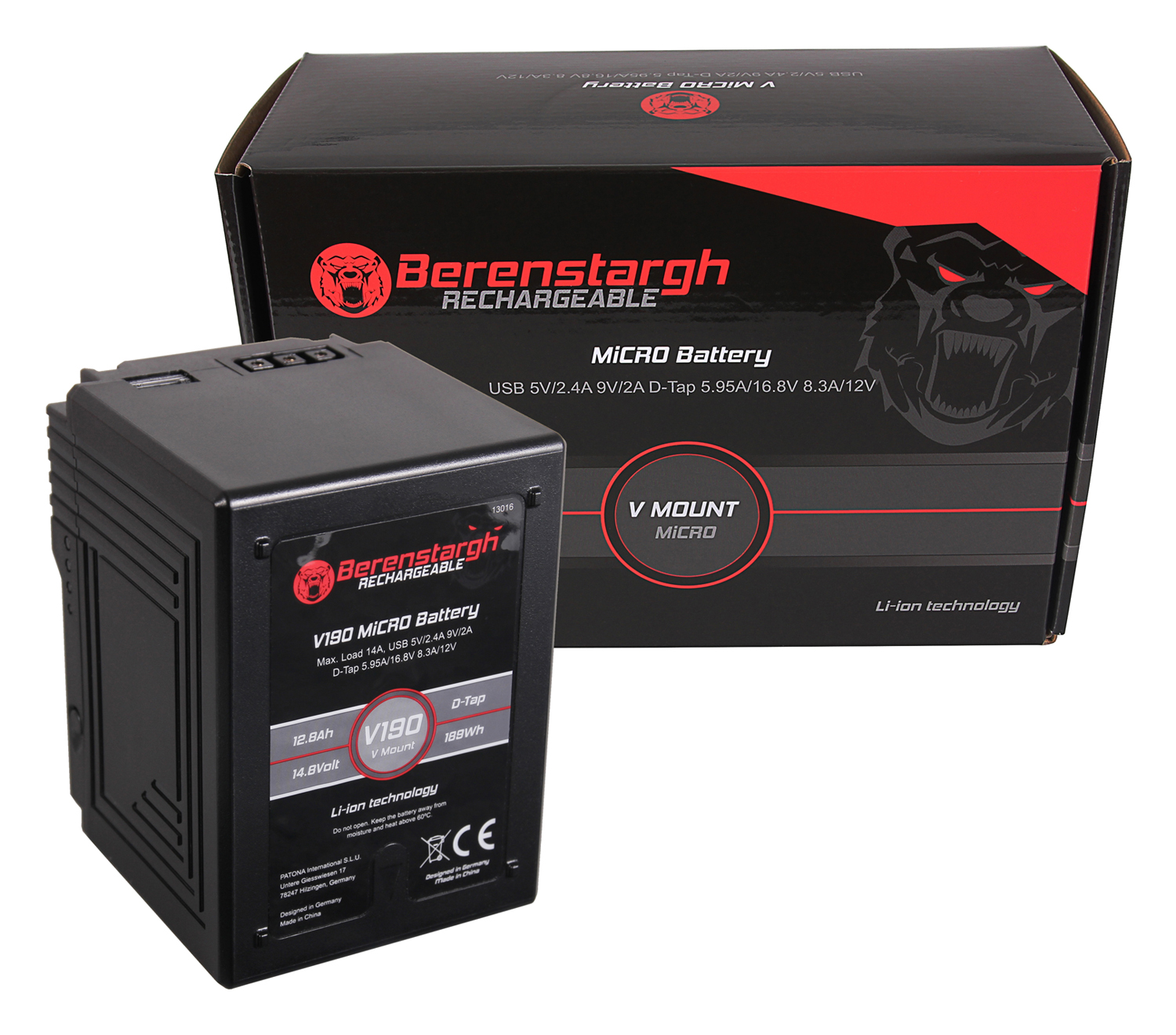Berenstargh V190 Mount Micro Battery