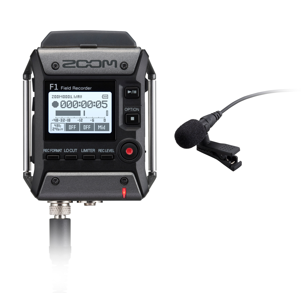 Zoom F1-LP Recorder mit LMF-1 Lavalier Mikrofon