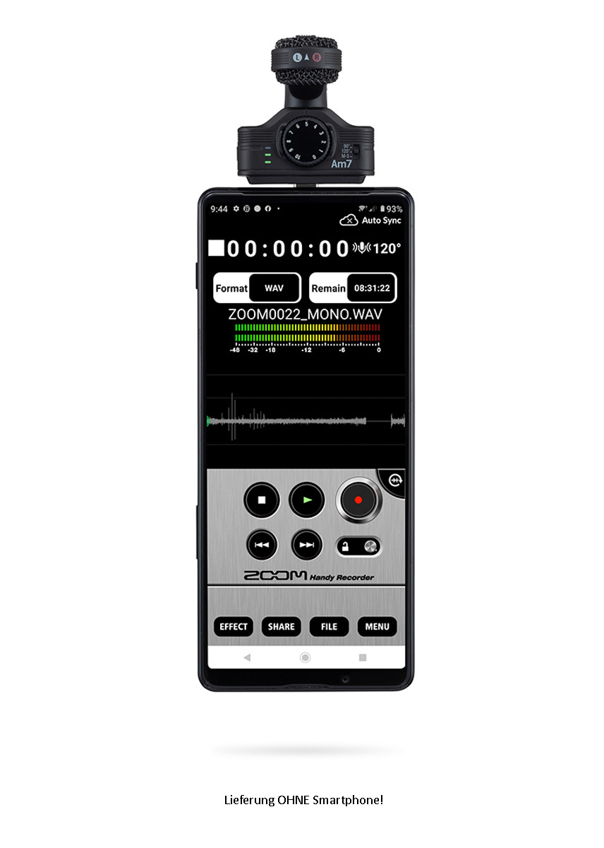 Zoom Am7 MS Stereo Mikrofon USB-C Android Bild 05